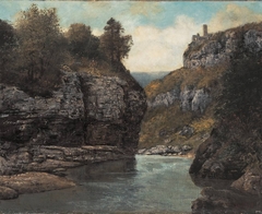 Felsen nahe der Grotte der Loue by Gustave Courbet