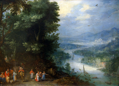 Flusslandschaft by Jan Brueghel the Elder