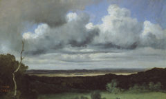 Fontainebleau – Orage sur les plaines by Jean-Baptiste-Camille Corot 1