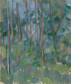 Forest Interior by Paul Cézanne