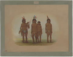 Four Macouchi Indians by George Catlin