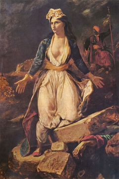 Greece on the Ruins of Missolonghi by Eugène Delacroix