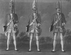 Grenadiers,Infantry Regiments 3A "Freudemann", 4B "Hugo" and 5B "Hodenberg" by David Morier