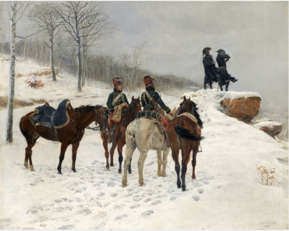 Group of Cavalry in the Snow: Moreau and Dessoles before Hohenlinden
