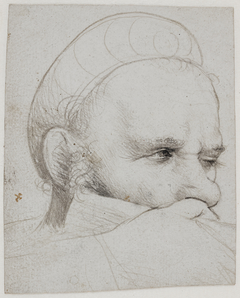 Head of a Crossbowman by Hans Holbein the Elder