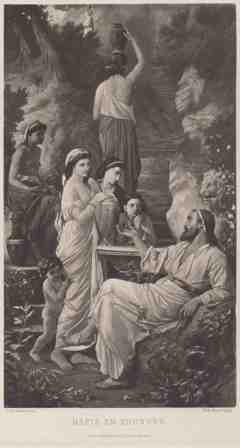 Hafez at the well by Anselm Feuerbach