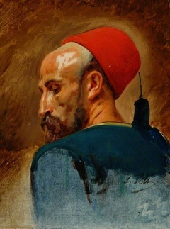 Head of an Arab in a Fez by Isidore Pils