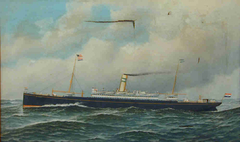 Het passagiersschip ss. Noordam van de Holland-Amerika Lijn