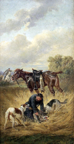 Hunting with hounds by Nikolai Sverchkov