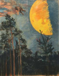 Ilmarinen Flies Over the Moon