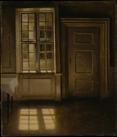Interior, Sunlight on the Floor by Vilhelm Hammershøi
