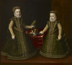 Isabella Clara Eugenia and Catharina, Daughters of Philip II, King of Spain by Anonymous