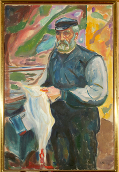 Jensen with Slaughtered Duck by Edvard Munch
