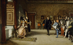 Juan de Austria's presentation to Emperor Carlos V in Yuste.