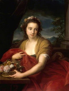 Katherine Durnford, later Mrs Utrick Fetherstonhaugh, as Flora