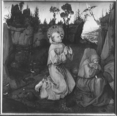 Klarenaltar: Stigmatisierung des hl. Franziskus by Master of the Bamberg Saint Clare Altar