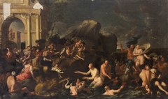 Kybele empfängt Neptun und Amphitrite by Johann Heiss