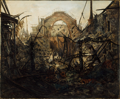 L'intérieur de l'Opéra-Comique, après l'incendie du 15 mai 1887 by Anonymous
