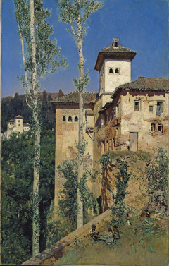 La Torre de las Damas in the Alhambra, Granada by Martín Rico