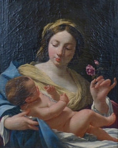 La Vierge et l'enfant à la rose