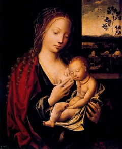 La Virgen dando el pecho al Niño Jesús