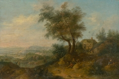 Landscape with a Figural Staffage by Anonymous