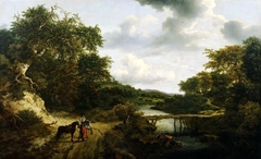 Landscape with a Footbridge by Jacob van Ruisdael