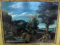 Landscape with a Hermit by Domenichino