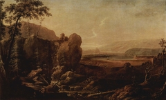 Landscape with a Waterfall by Johann Friedrich Alexander Thiele