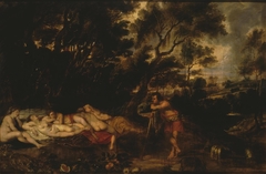 Landscape with Cymon and Iphigenia by Peter Paul Rubens