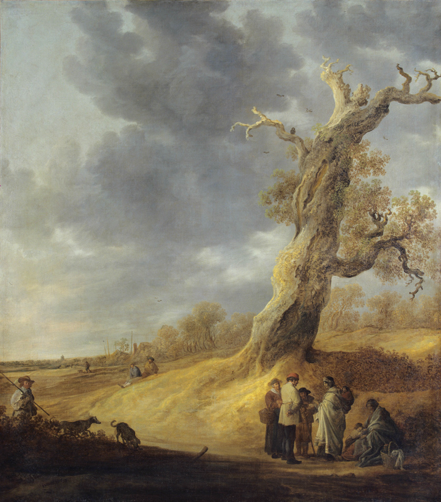 Landscape with Half-leaved Weathered Oak