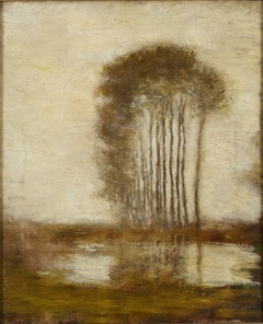 Landscape with Poplars by Homer Dodge Martin