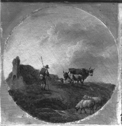Landschaft mit Vieh by Georges-Frédéric Meyer