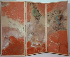 Le paravent rouge (avec Pégase) by Odilon Redon