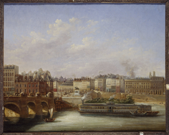 Le Pont-Neuf et le quai de Conti en 1830 by Paul Mallard