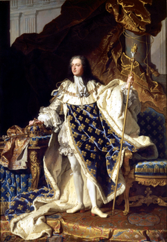 Louis XV in Coronation Robes by Hyacinthe Rigaud