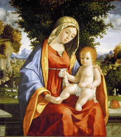 Madonna and Child in Landscape