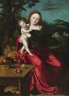 Madonna and Child by Master with the Parrot