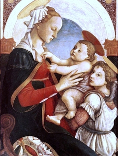 Madonna and Child with an Angel by Sandro Botticelli