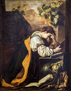 Magdalene in Meditation by Domenico Fetti