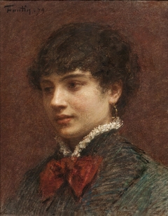 Meisjesportret by Henri Fantin-Latour