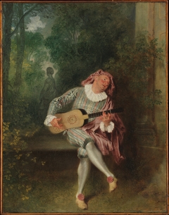Mezzetin by Antoine Watteau