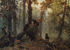 Morning in a Pine Forest. Sketch by Ivan Shishkin