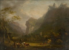 Mountain Valley with a Figural Group in the Foreground