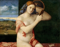 Naked Young Woman in Front of the Mirror by Giovanni Bellini