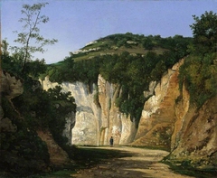 Near Crémieu by Henri Harpignies