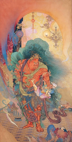 Nio(Buddhistguardian) Seizing an Evil Spirit