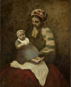 Nurse and Child by Jean-Baptiste-Camille Corot