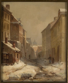 Old Warsaw in winter – Brzozowa Street