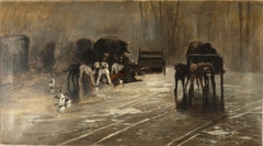 Perros del mercado (Recuerdo de Holanda) by Jaume Morera i Galícia